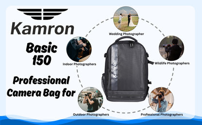 Kamron Basic 150 (Black) Waterproof DSLR Backpack Camera Bag