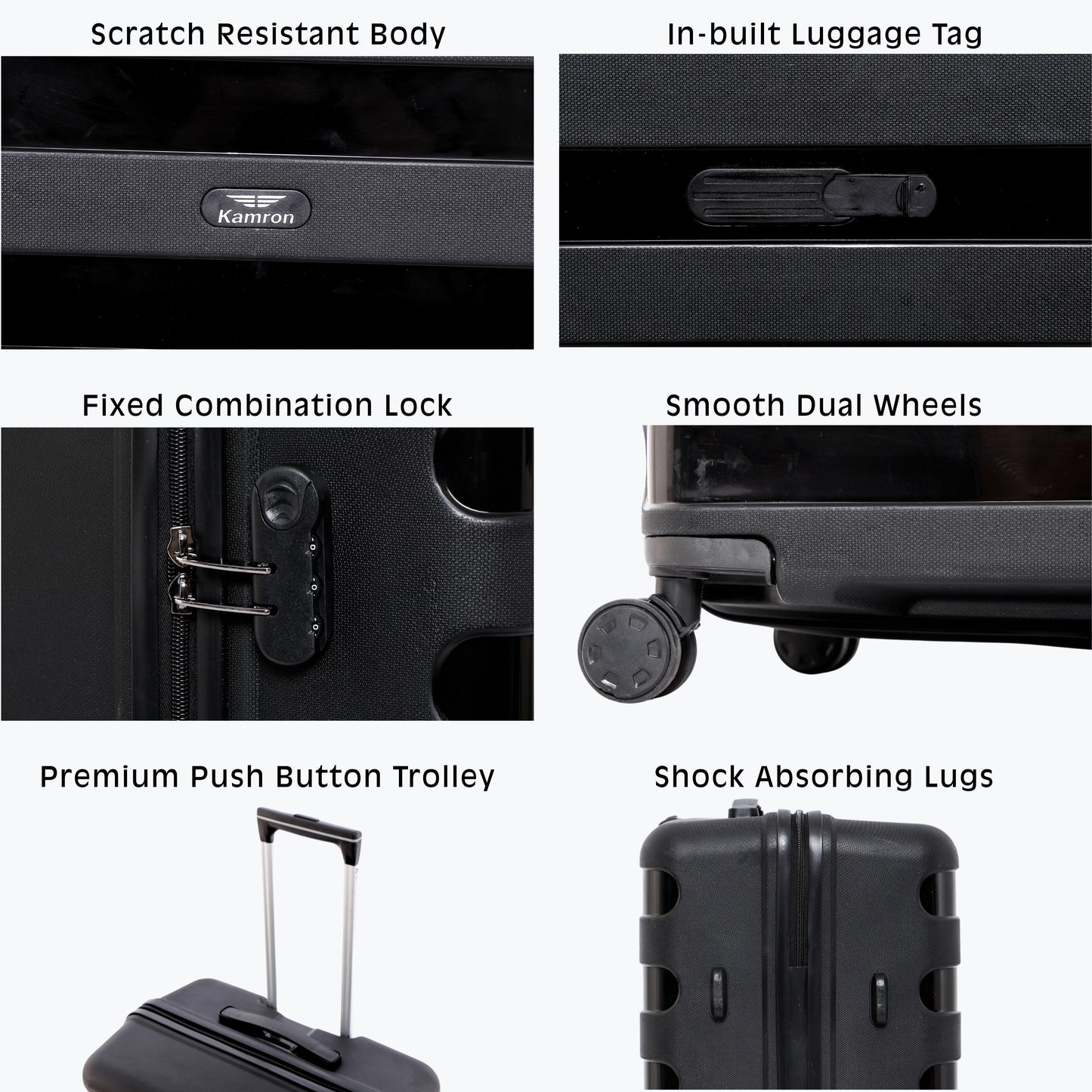 Kamron Luggage Set – Cabin, Medium & Large