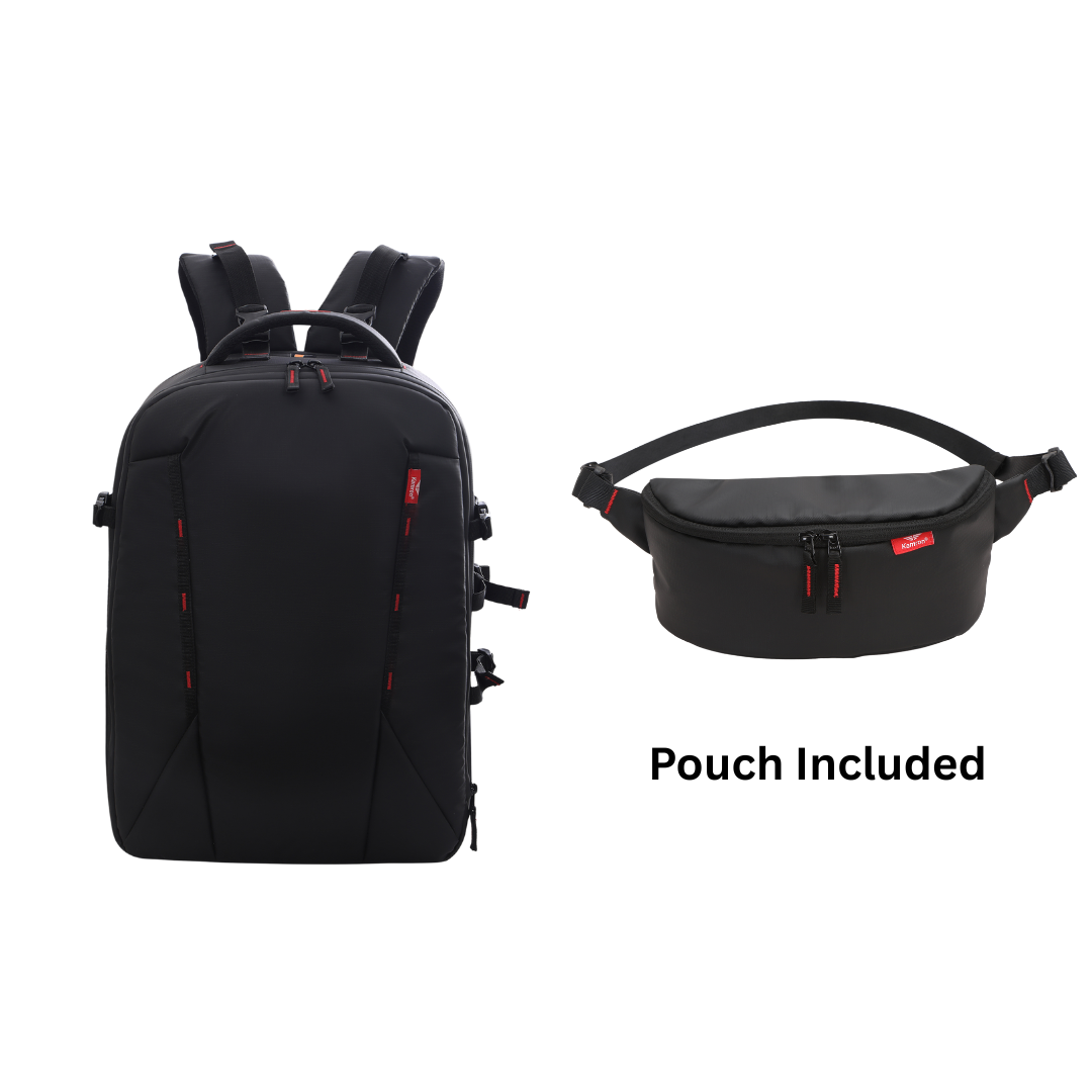 Kamron Tough BP Lite Combo with Waist Pouch Waterproof DSLR Backpack Camera Backpack