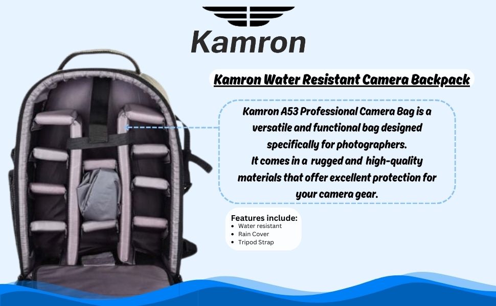 Kamron A53 Waterproof DSLR Backpack Camera Bag - Main Image