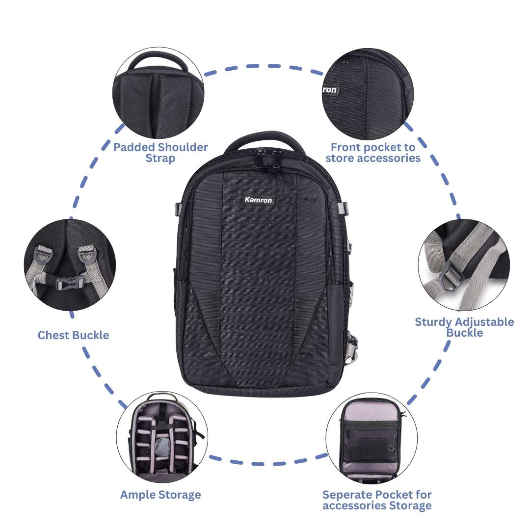 Kamron A53 Waterproof DSLR Backpack Camera Bag