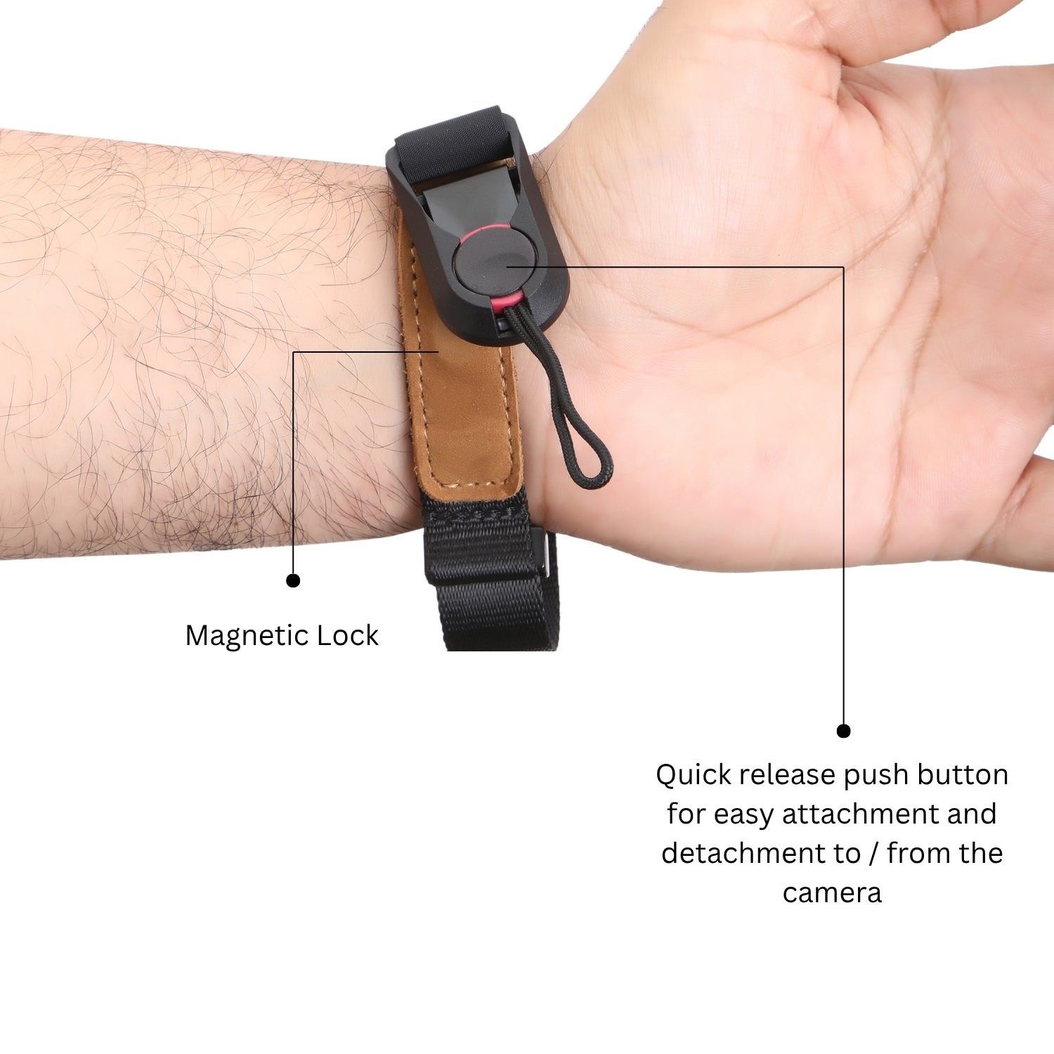 Kamron Premium Magnetic Hand Strap – Secure Grip, Sleek Style