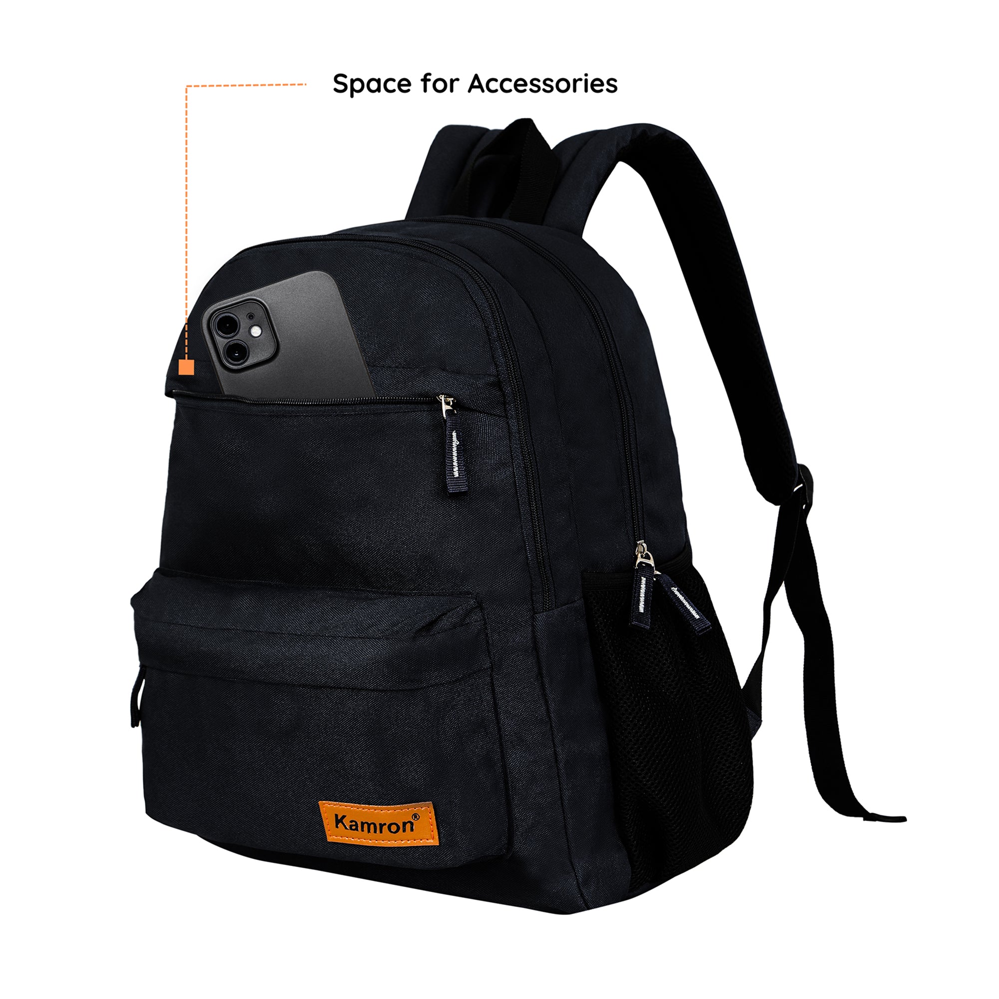 Kamron Series 2 Casual Backpack - 36 ltrs (Black)