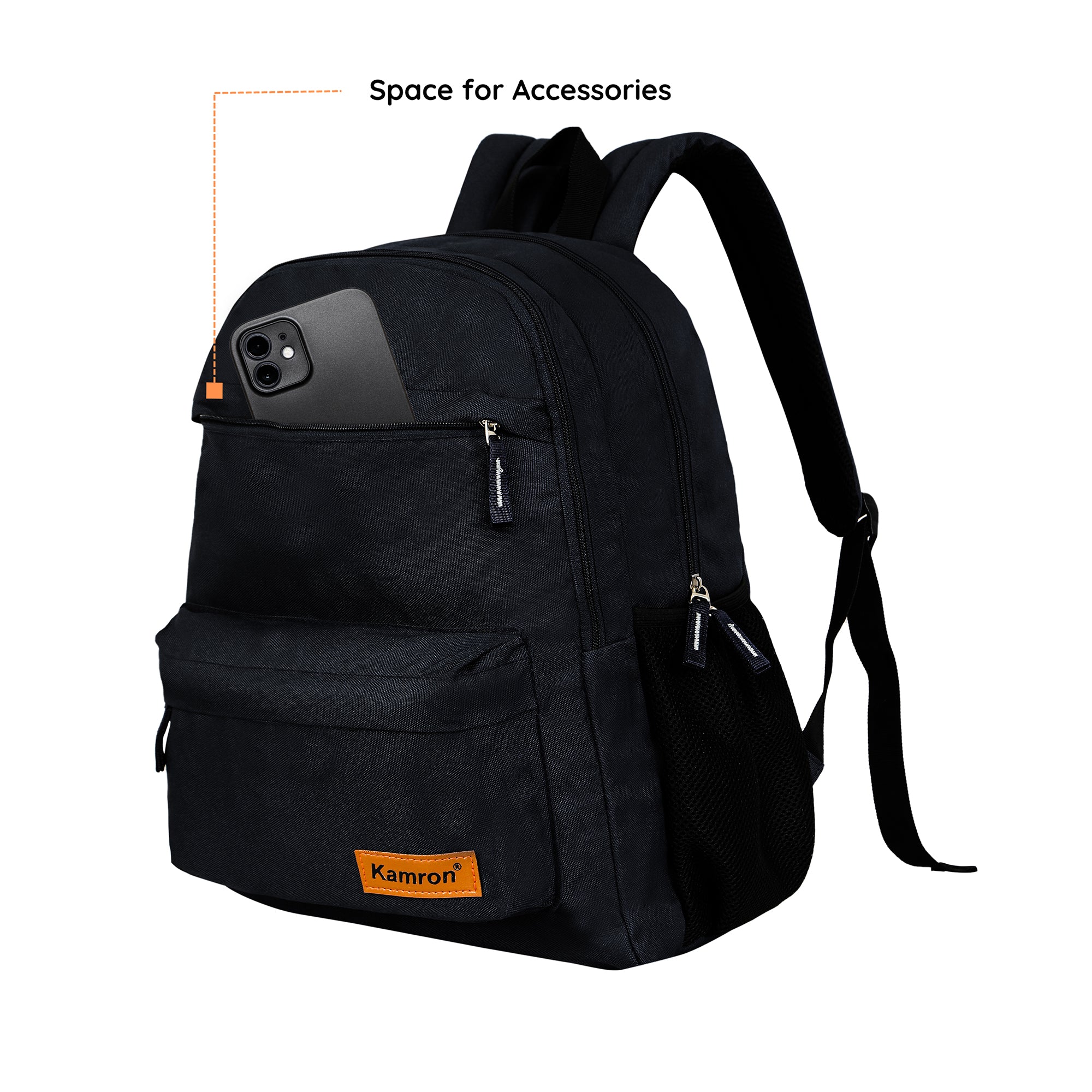 Kamron Series 2 Casual Backpack - 26 ltrs (Black)