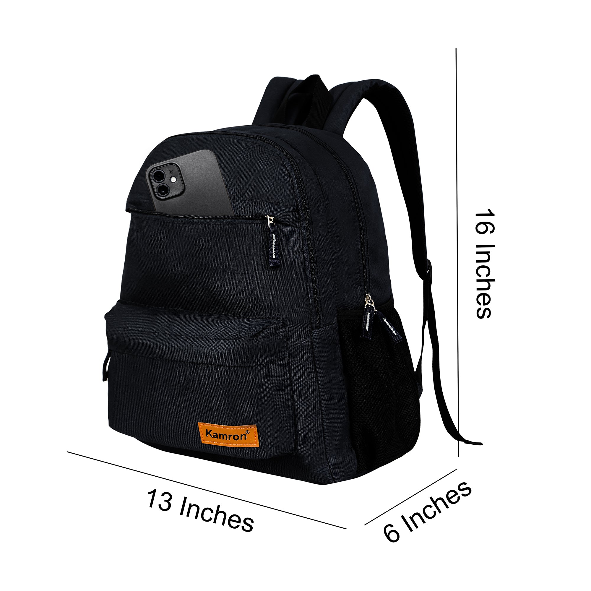 Kamron Series 2 Casual Backpack - 26 ltrs (Black)