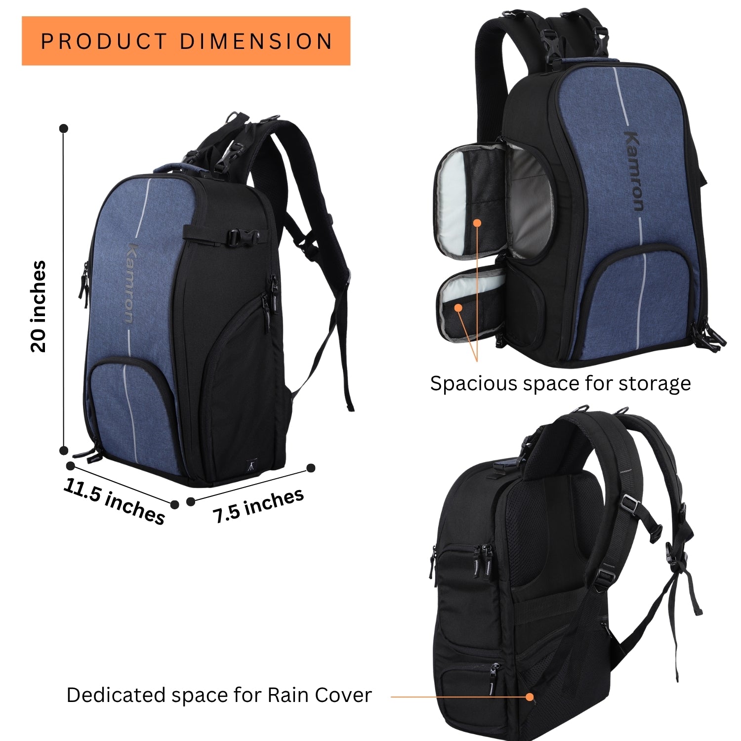 Kamron Basic 300 Professional Camera Bag (Blue)