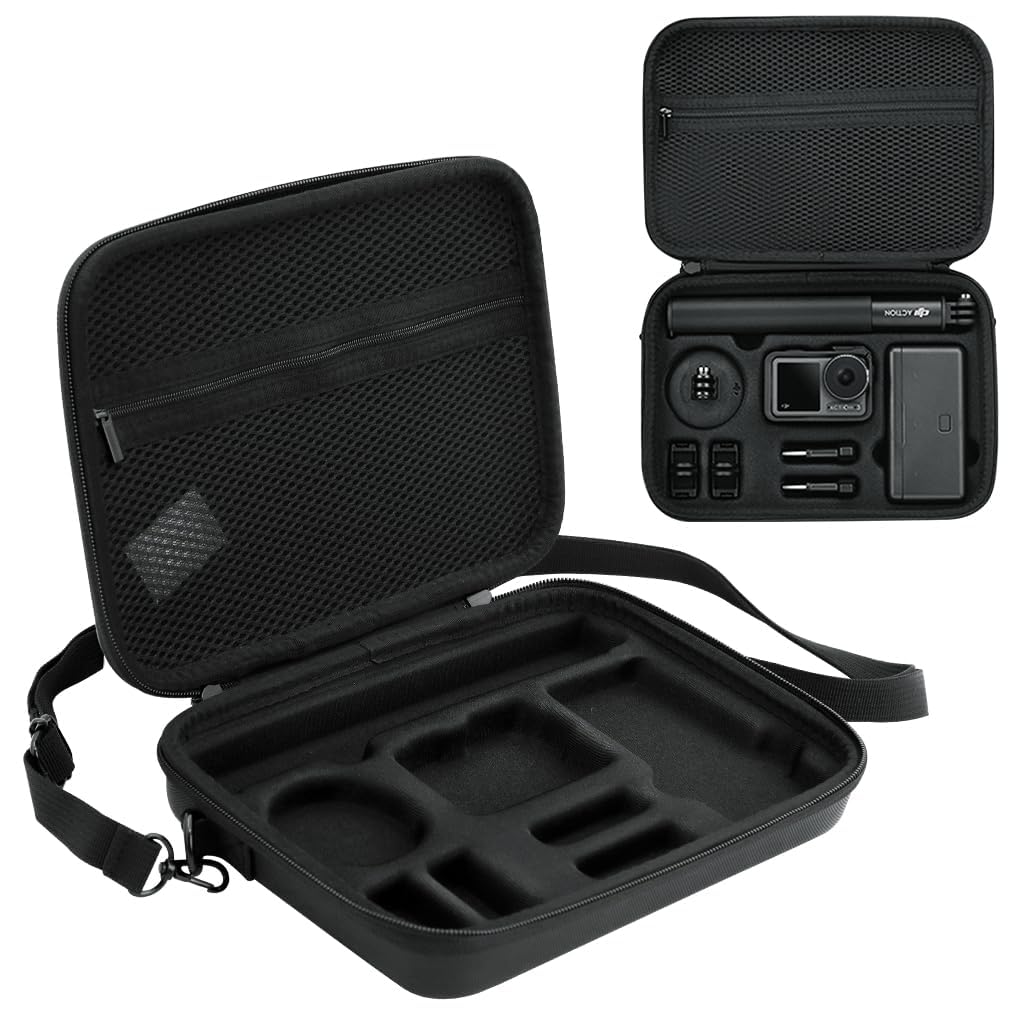 Kamron Action Camera Carrying Case for DJI OSMO Action 3 & Action 4