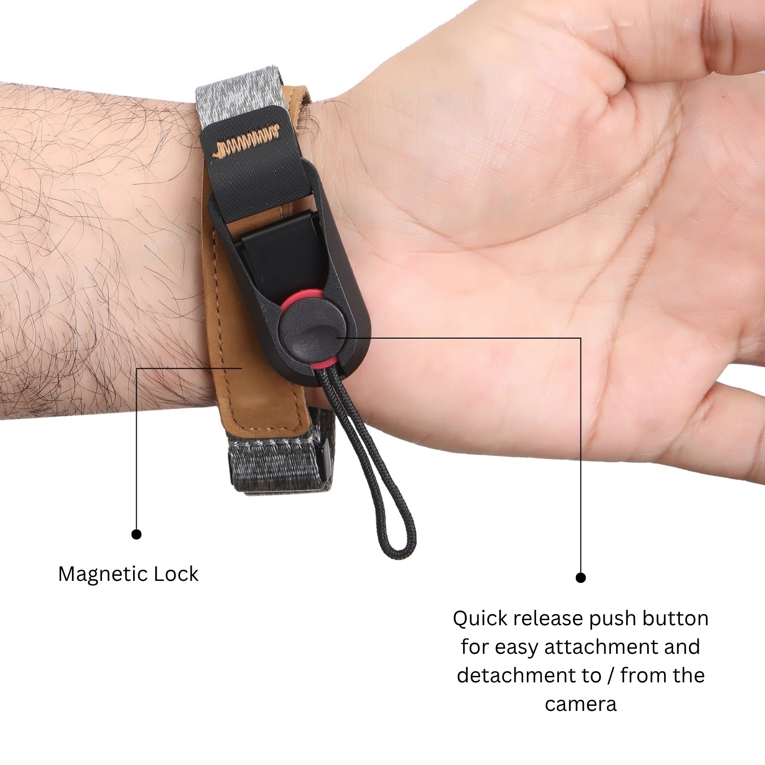 Kamron Premium Magnetic Hand Strap – Secure Grip, Sleek Style
