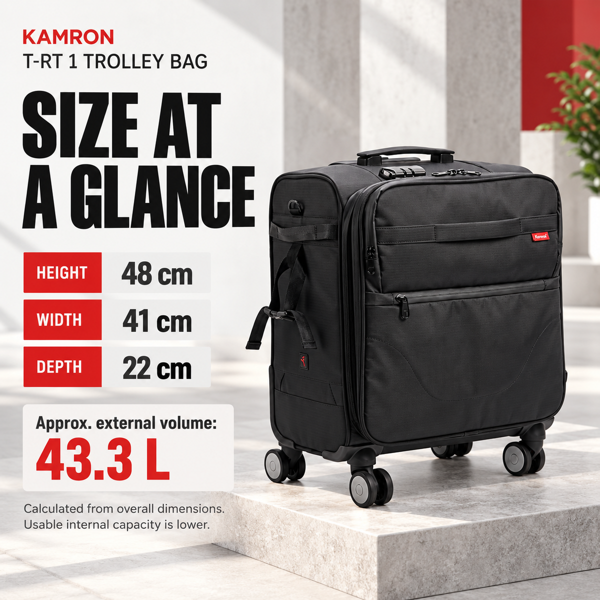 T - RT 1 Trolley Bag Capacity - 41L