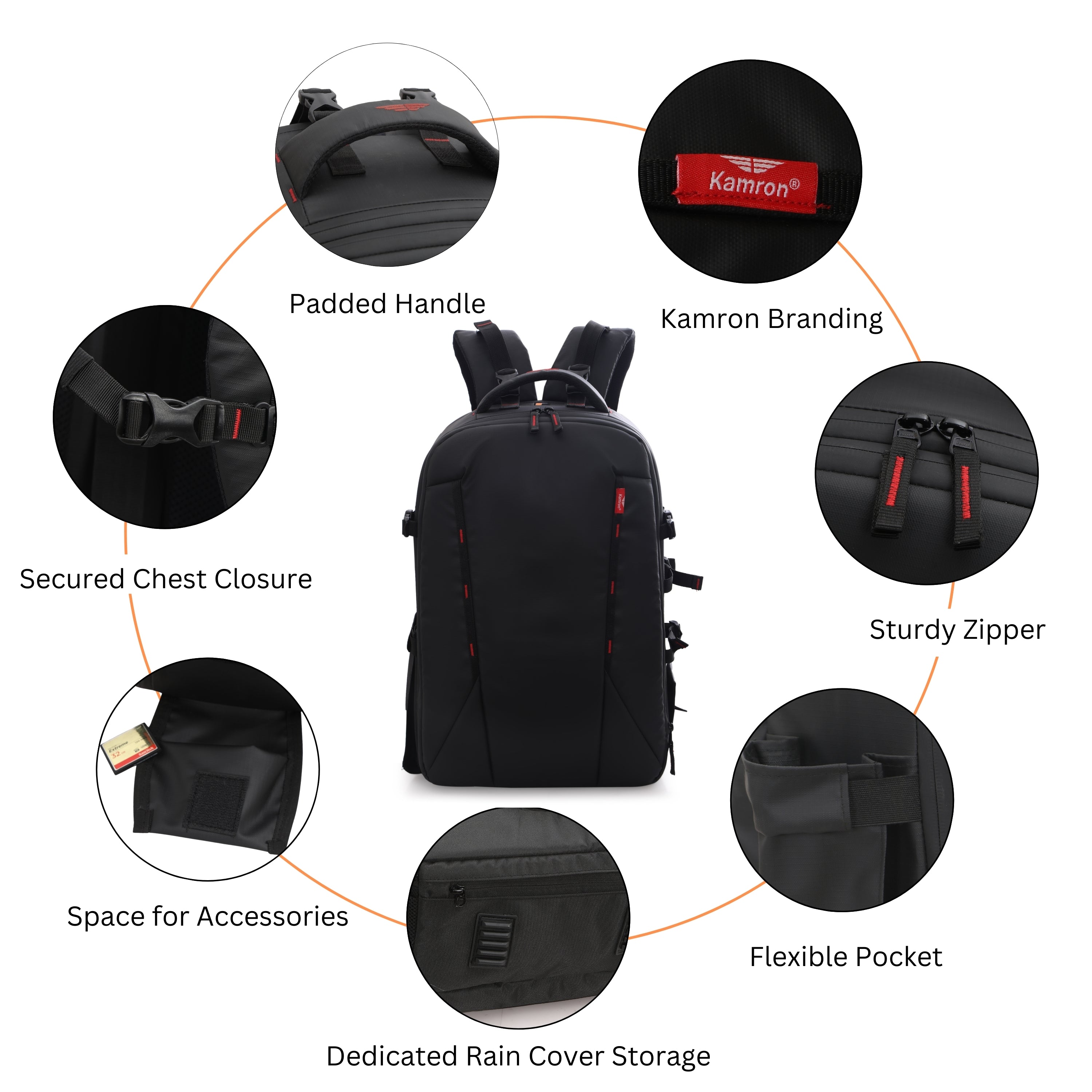 Kamron Tough BP Max Waterproof DSLR Backpack Camera Backpack