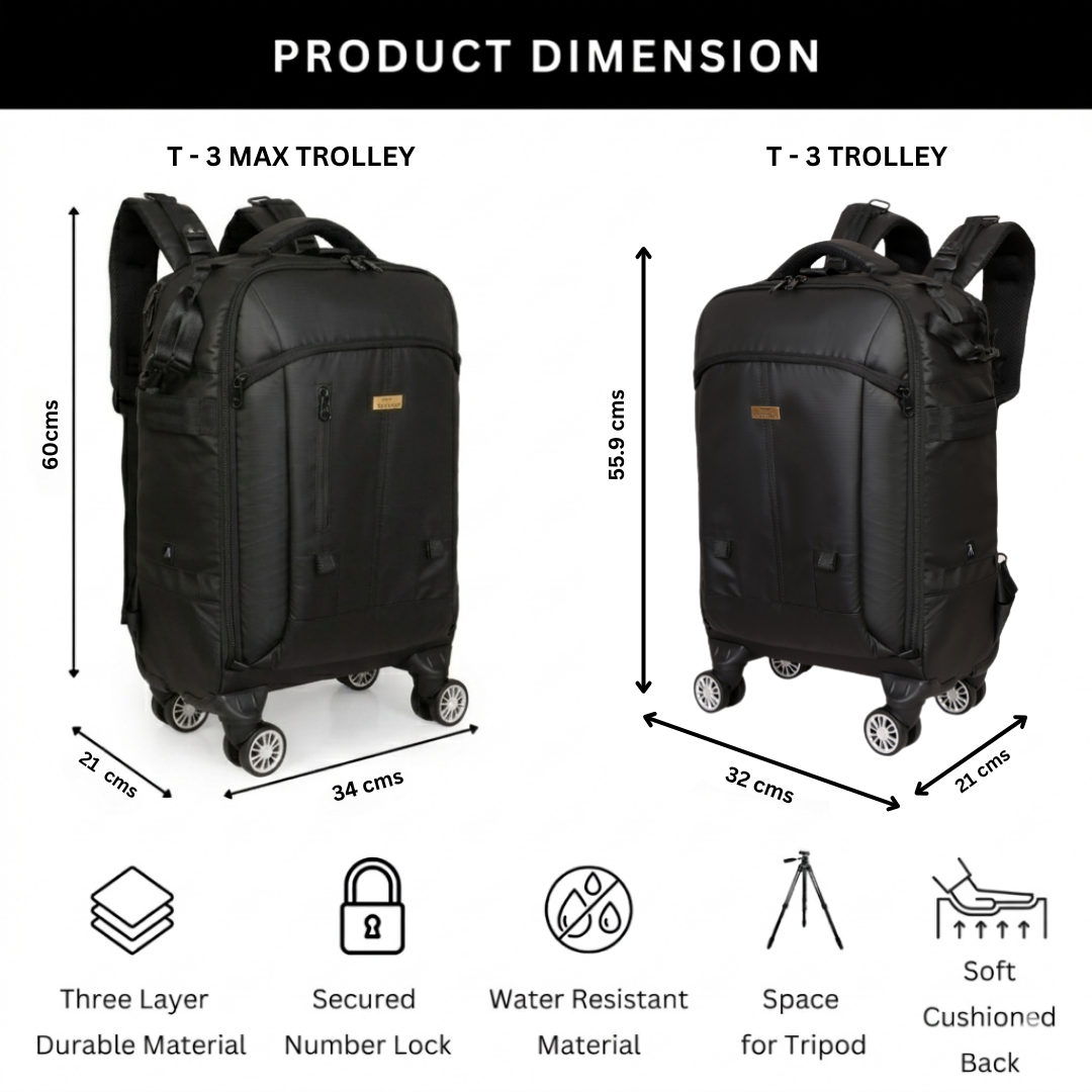 Kamron T-3 Max Trolley Backpack with Extension