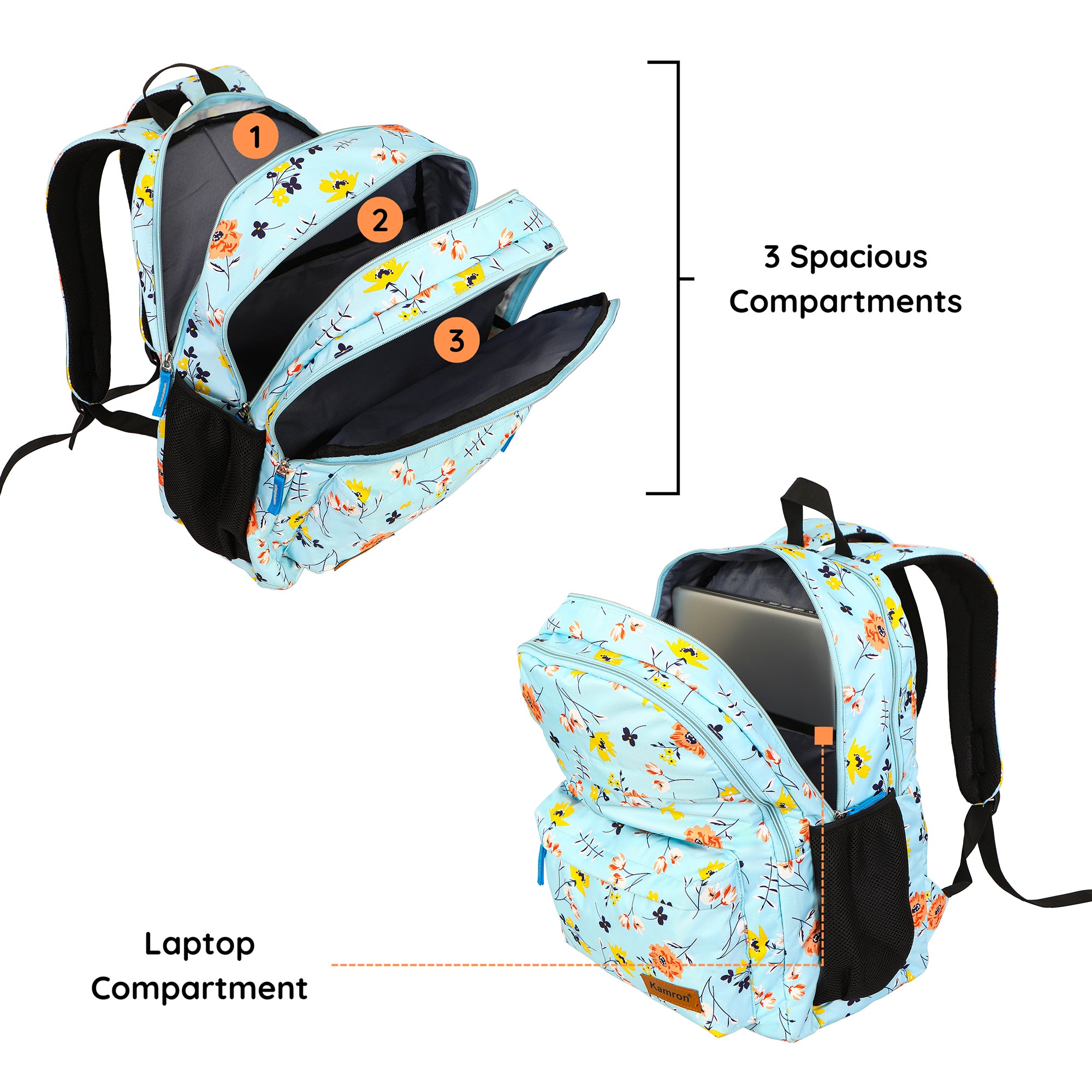 Kamron Series 3 Casual Backpack - 42 ltrs  (Light Blue)