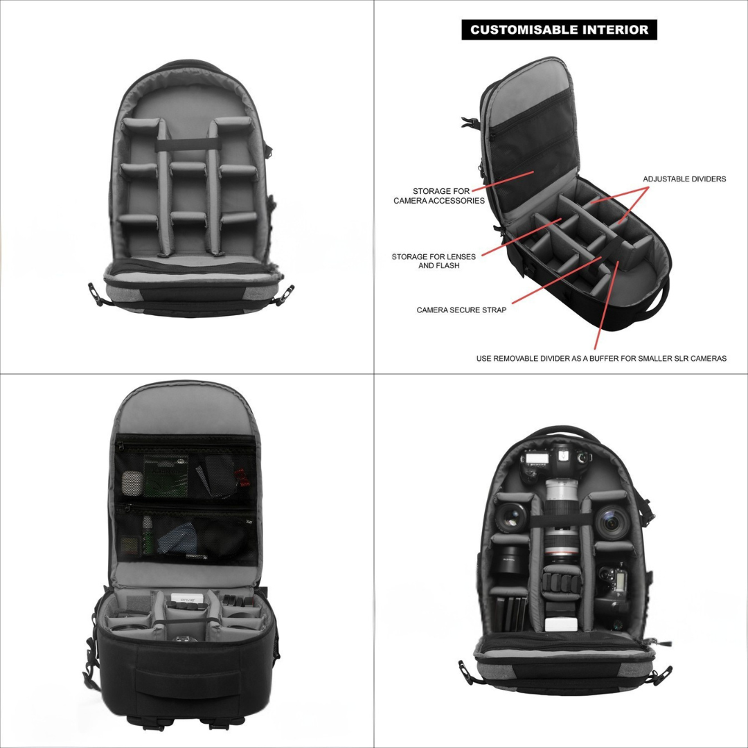 Kamron P200 Pro Waterproof DSLR Camera Backpack.