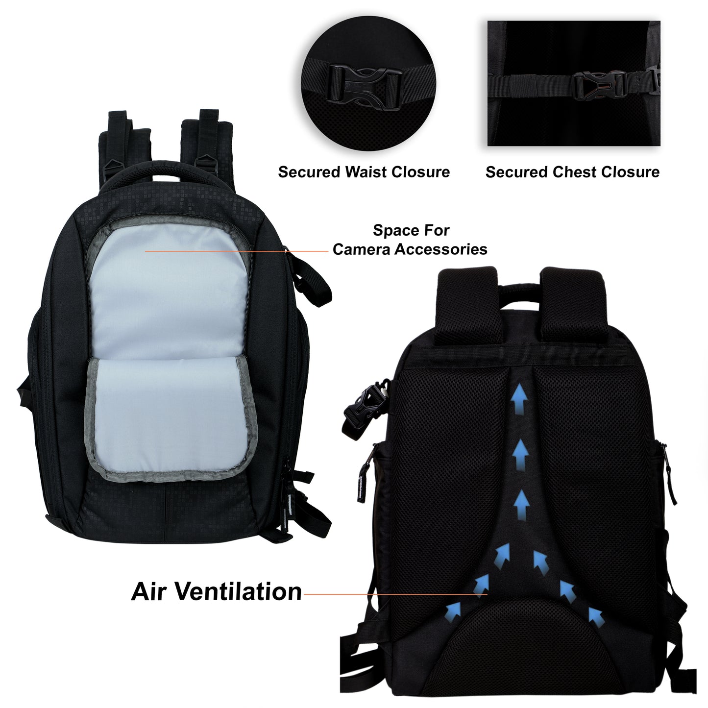 Kamron A72 Pro Backpack Camera Bag