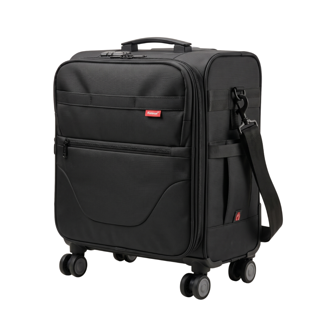 Kamron T - RT 1 Trolley Bag | 4-Wheel Travel & Business Trolley Bag with Multiple Compartments