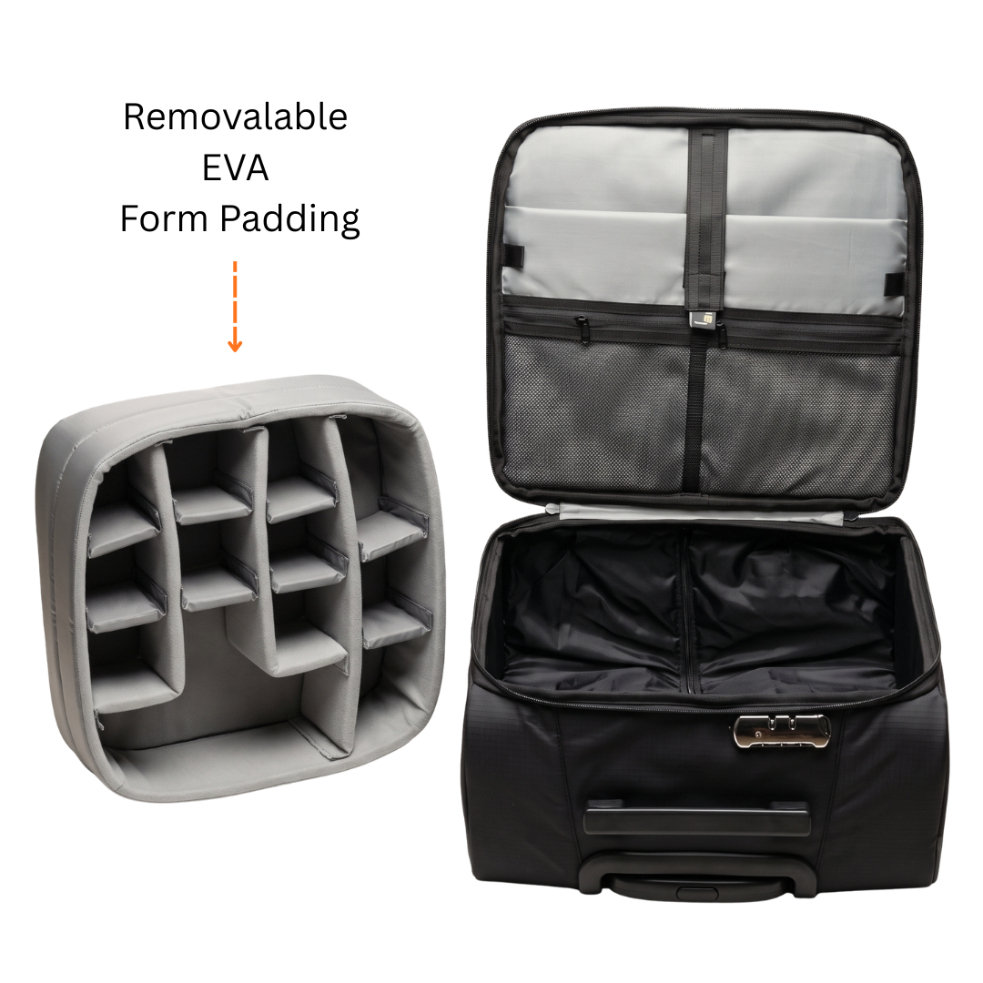 Kamron T - RT 1 Trolley Bag | 4-Wheel Travel & Business Trolley Bag with Multiple Compartments