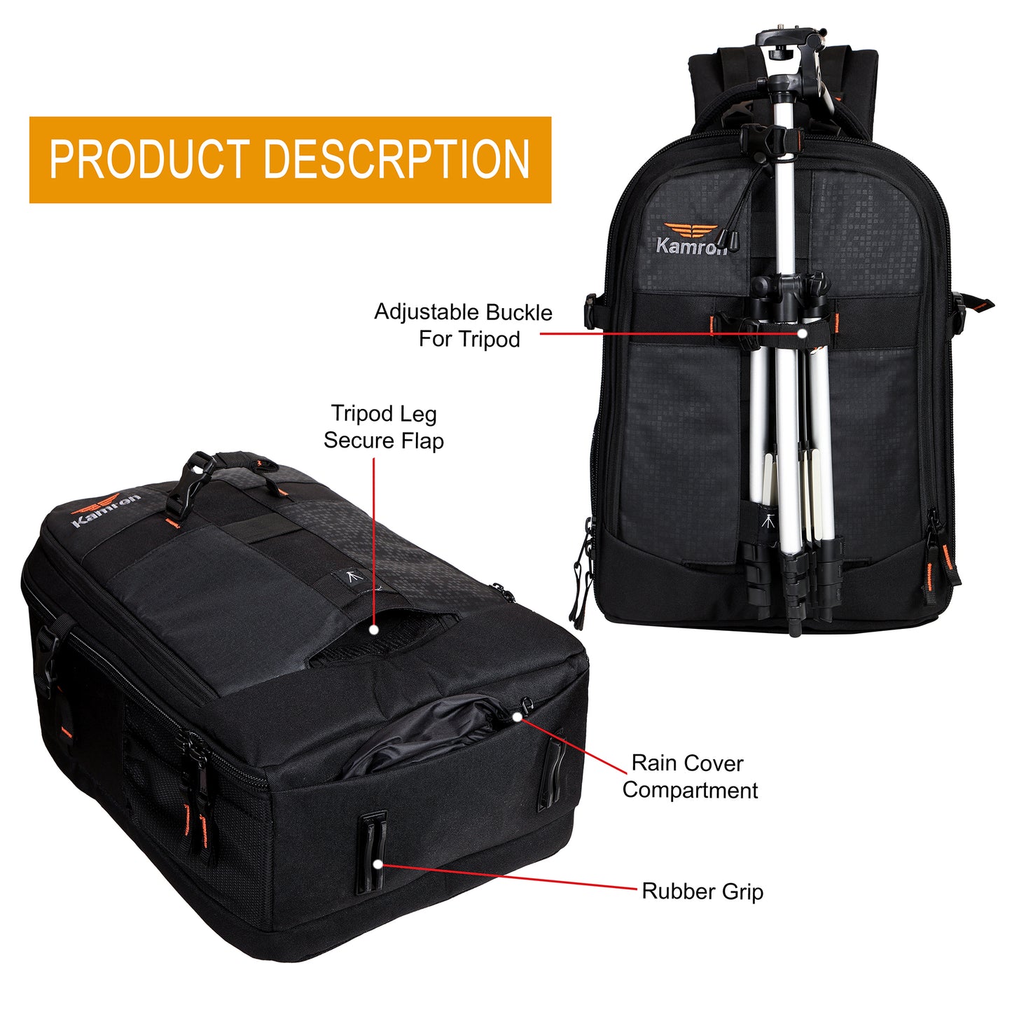 Kamron P100 PRO Camera Backpack