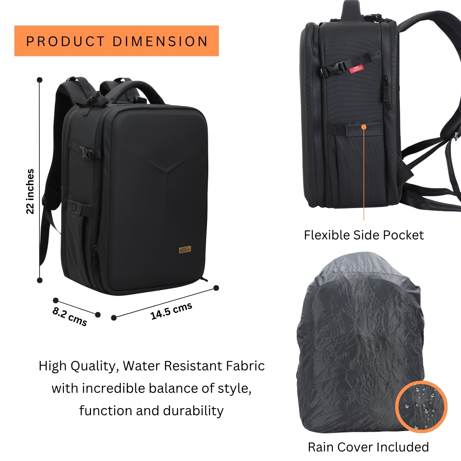 Kamron Tough BP – Hard Camera Backpack for Travel & Shoots