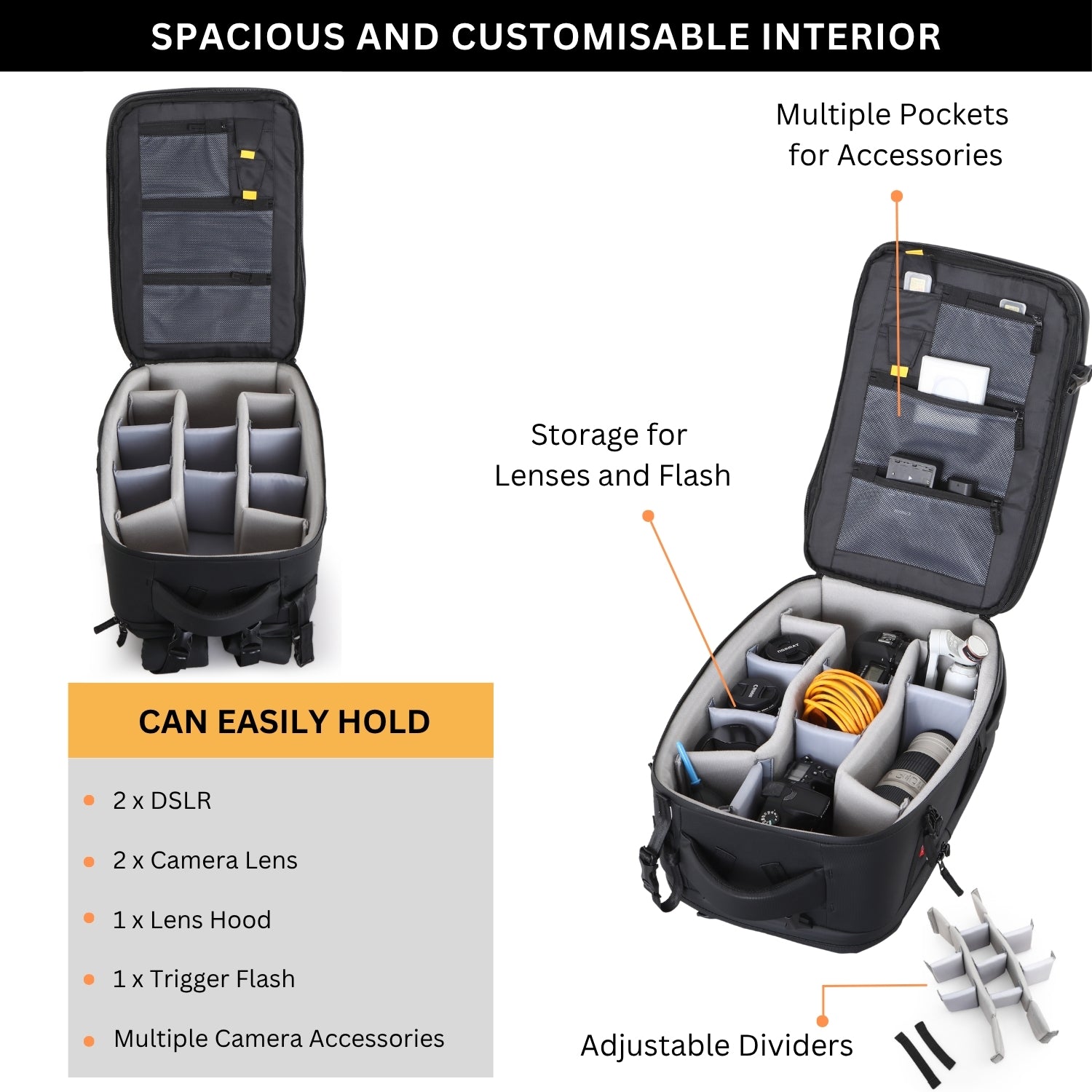 Kamron Tough BP – Hard Camera Backpack for Travel & Shoots