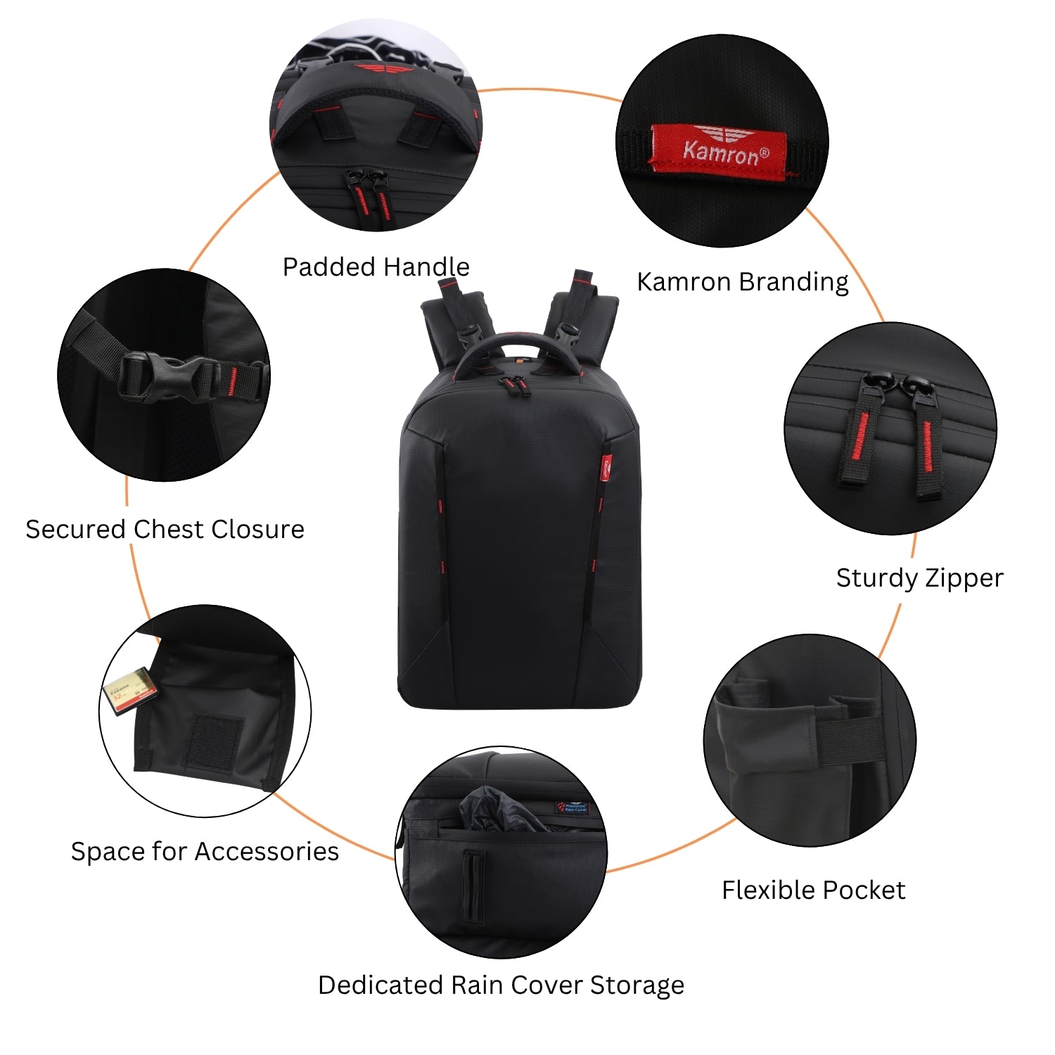 Kamron Tough BP Lite Waterproof DSLR Backpack Camera Backpack